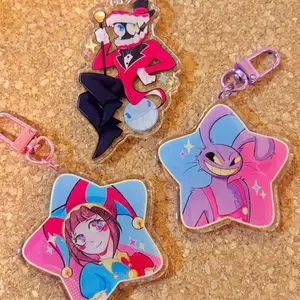 TADC Glitter Acrylic Keychains | The Amazing Digital Circus | Pomni, Jax, Caine | Double Sided