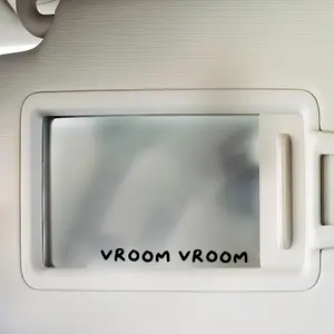 2PCS/SET For Car Rearview Mirrors, Car/Motorcycle Enthusiast Stationery "VROOM VROOM" decor Easily fill items with vibrant fun atmosphere, Daily use details are full of relaxed playful feeling of the shape Car Stickers