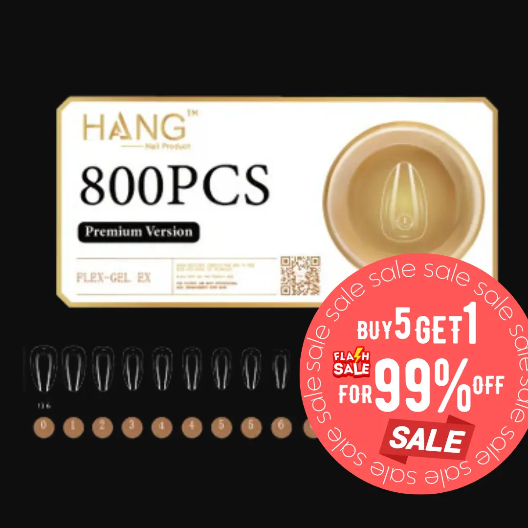 FLEX-GEL EX Round Hang Tip Gel-X False Nail Extensions for Nail Art Decoration & Personal Care