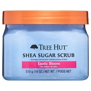 Tree Hut Exfoliante Corporal de Azúcar con Manteca de Karité y Flor Exótica, 18 oz