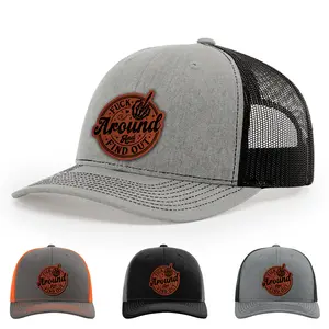 Fuck Around Find Out, Fuck You Middle, Finger Skeleton Hand Hat, 112 Style Trucker Leather Patch Hat