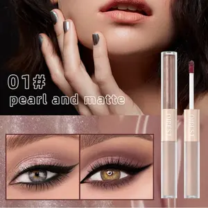 Portable Dual Head Cream Eyeshadow, Shimmer + Matte