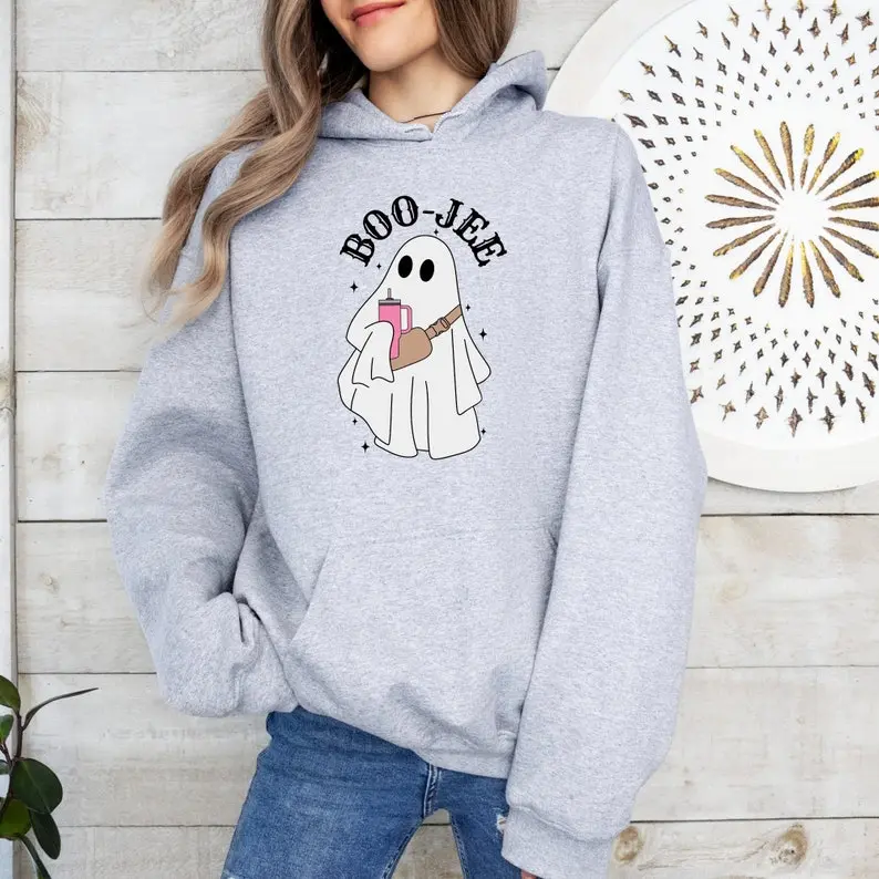 Boo Jee Hoodie, Halloween Ghost Hoodie, Boojee Ghost Hoodie, Cute Halloween Hoodie, Boo Hoodie, Spooky Season Ghost Hoodie, Halloween Gifts