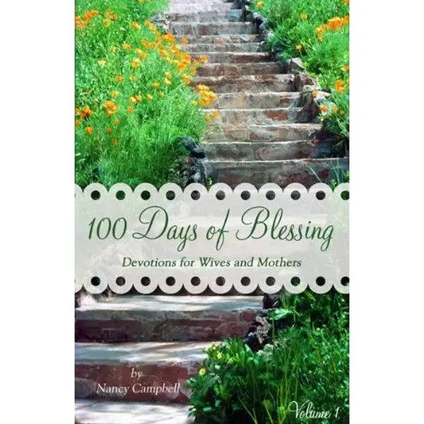 USED Inspirational Blessing Devotions Book - 100 Days of Blessing (Volume 1) by Nancy Campbell (Softcover, English)