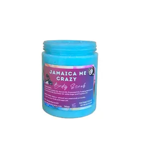 Jamaica Me Crazy Foaming Body Scrub 14oz - Exfoliating Formula with Jojoba Oil & Fragrance Oil