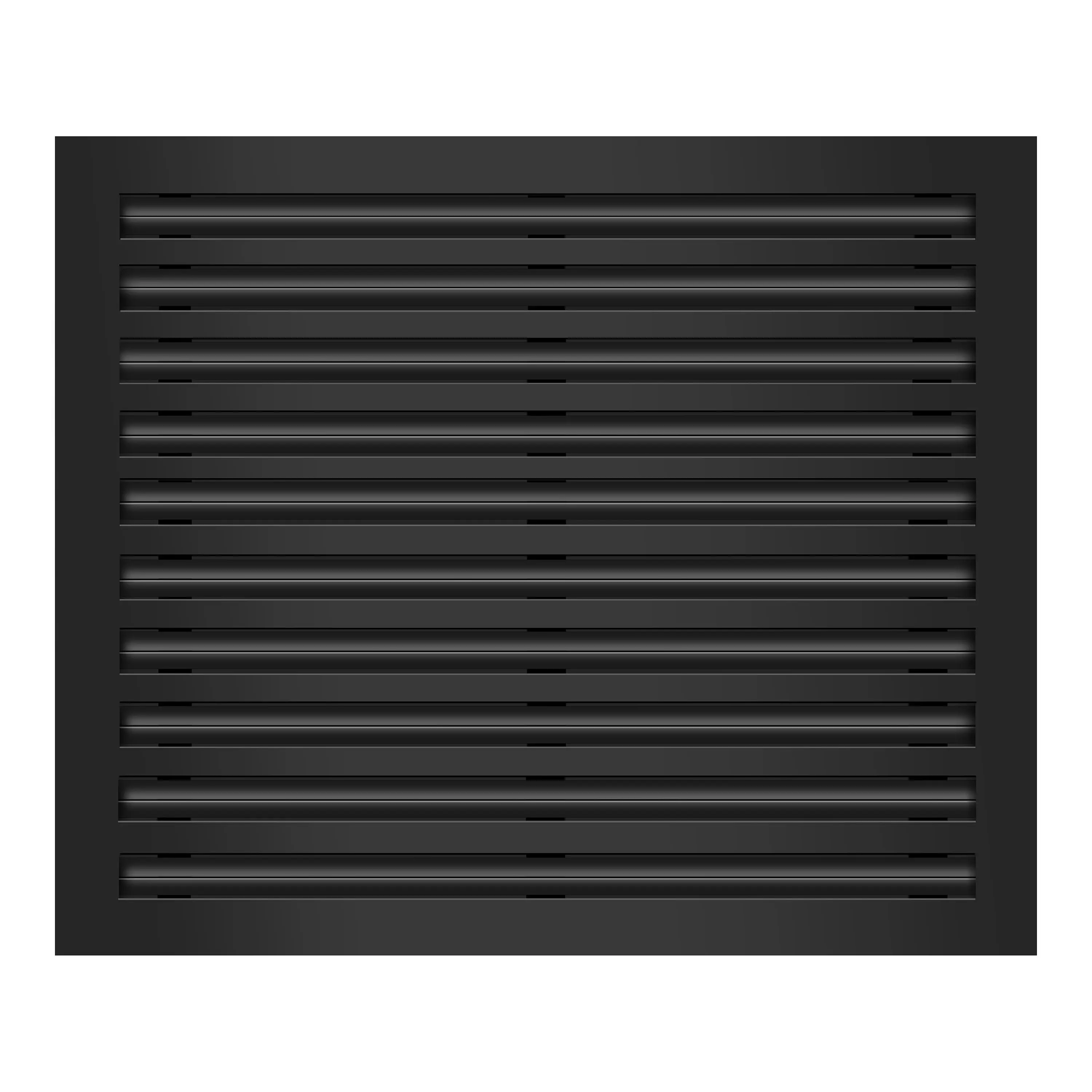 BUILDMART - 24x20 Black Modern AC Vent Cover - Decorative Aluminum Air Vent - Standard Linear Slot Diffuser - Heating and Cooling Register Grille for Ceiling, Walls & Floors - Texas Buildmart