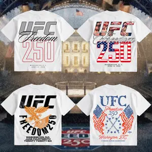 [COLLECTION] UFC Freedom 250 Heavy Cotton T-Shirt UFC Graphic Tee Combat Sports Fan Shirt MMA Fight Night TShirt Gift for Men Women American Made Fightwear