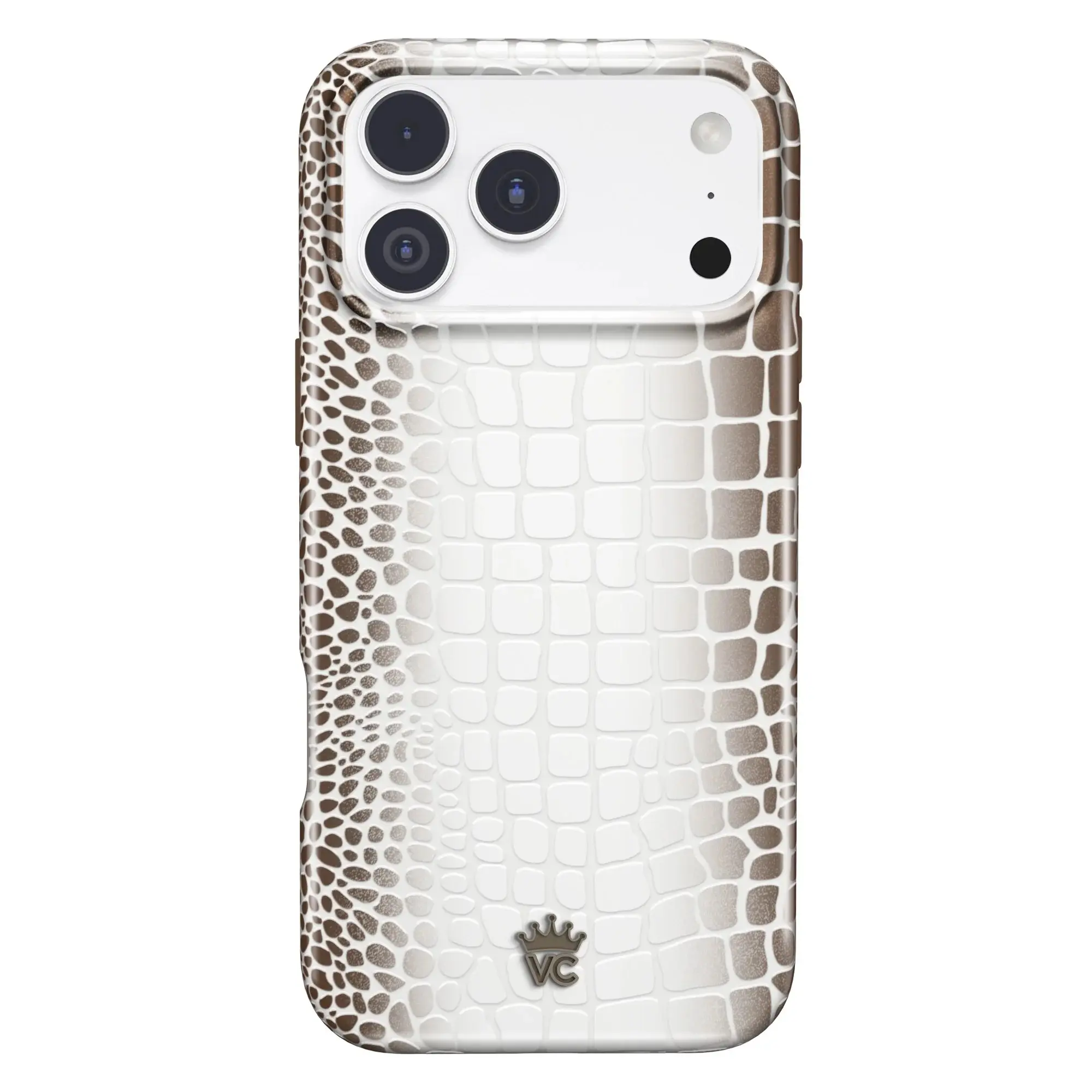 Velvet Caviar Himalayan Croc Leopard Protective Cellphone Case - Cute Shockproof Drop Protection Casing for iPhone 18 Series, 17, 16, 15 & More - Women's Smartphone Accessories