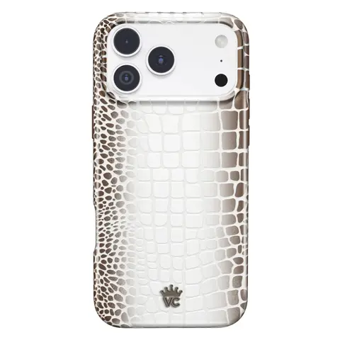Velvet Caviar Himalayan Croc Leopard Protective Magnetic Wireless Cellphone Cover - Cute Shockproof Drop Protection Casing for iPhone 18 Series, 17, 16, 15 & More - Women's Cute Girly Gifts Smartphone Accessory