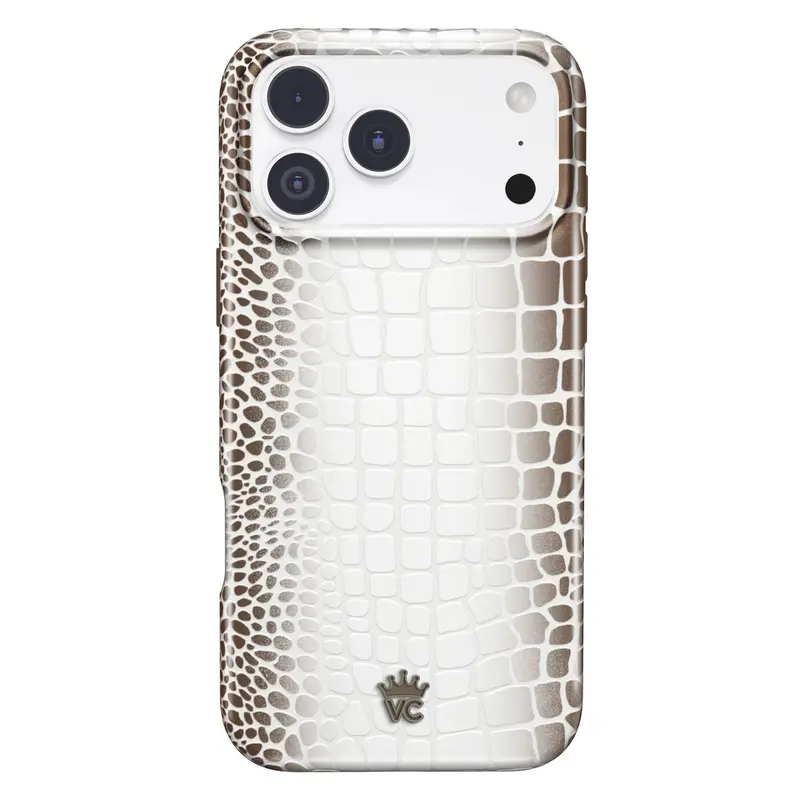Velvet Caviar Himalayan Croc Leopard Protective Magnetic Wireless Cellphone Cover - Cute Shockproof Drop Protection Casing for iPhone 18 Series, 17, 16, 15 & More - Women's Cute Girly Gifts Smartphone Accessory