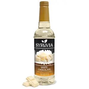 Syruvia White Chocolate Syrup for Coffee 25.4 Ounces White Chocolate Coffee Syrup