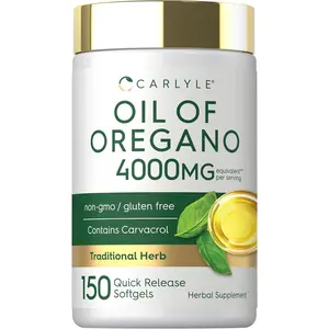 Carlyle Oregano Oil Supplement | 150 Softgel Capsules | Contains Carvacrol | Non-GMO & Gluten Free Formula
