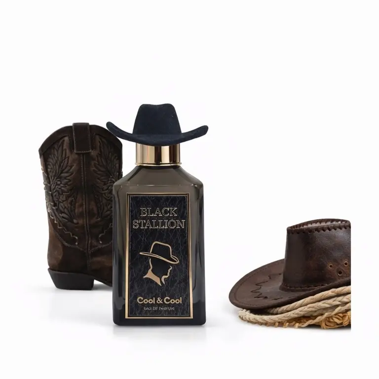 Cool&Cool Black Stallion  Cowboy Hat Design Perfume 100ml Unisex Fragrance for Men and Women