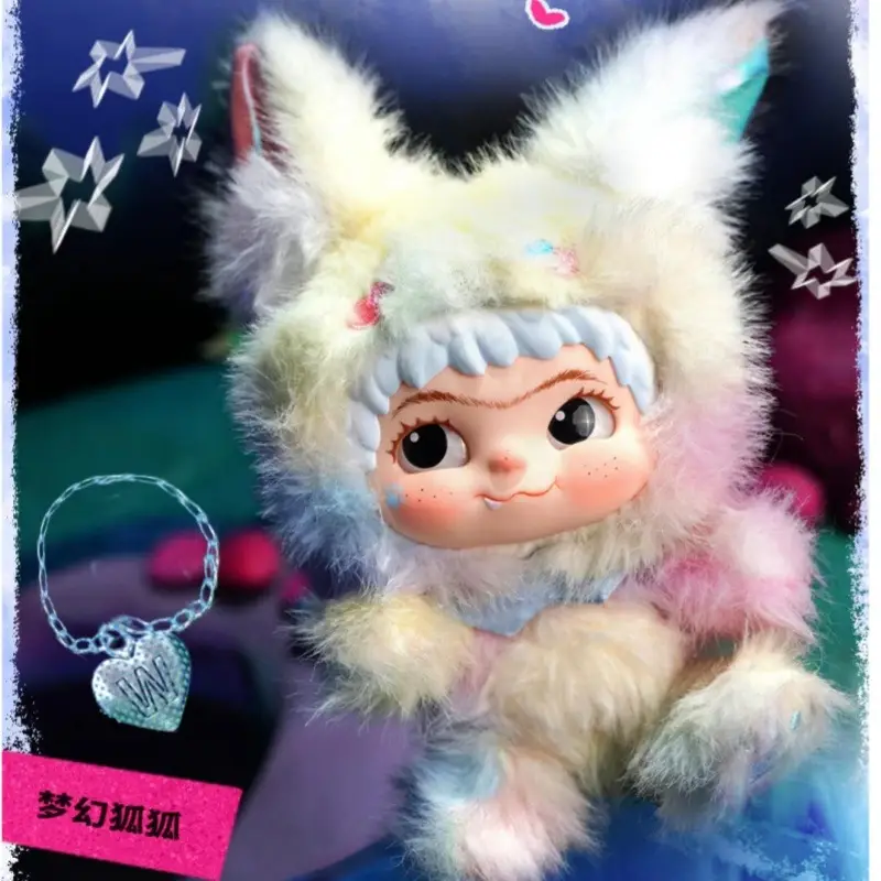 WAKUKU Fox & Bunny Trick or Treat Series Blind Box Figures Cute Animal Collectibles Toy Gift Adorable Anime Vinyl Figures Desk Decor for Kids and Adul