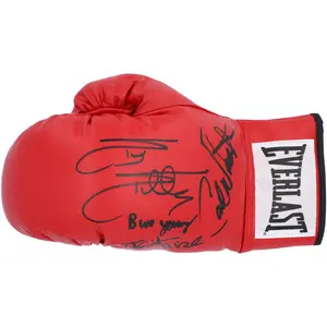 Rocky Cast Autographed Boxing Glove with 4 Signatures
