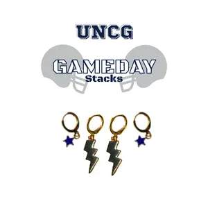 University of North Carolina at Greensboro Classic Gameday Earring Stack For Spartans Game Day