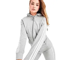 Adidas Originals 3-Stripes Full-Zip Womens Active Hoodies