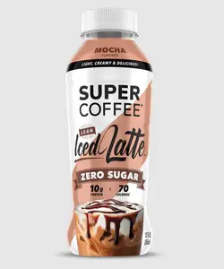 Super Coffee - Mocha Latte Super Coffee - 12 Pack | 12 fl oz each - Ready To Drink Iced Coffee - Low Net Carbs, No Added Sugar, Keto Friendly, 10g of Protein, Low Calorie, Protein Coffee