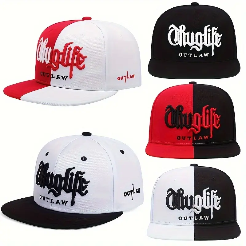 1 fashionable embroidered men baseball cap outdoor visor cap casual unisex flat brim hat for men and women