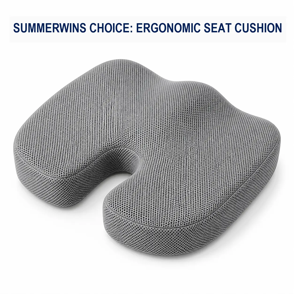 Summerwins Dealsforyou Ergonomic Seat Cushion - DFYD Restock Cooling Gel Memory Foam Chair Pillow for Tailbone Pain Relief