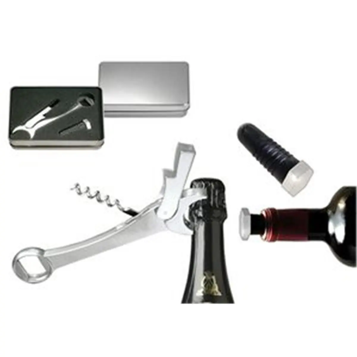 212 MAIN Natico Originals Multi-Functional Wrench Bottle Opener & Stopper, Kitchen Utensils Set for Kitchen Use