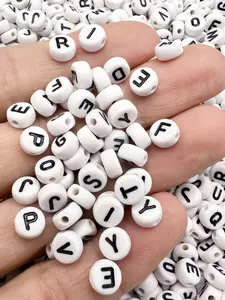 Customizable Letter Bead Set for Jewelry Making 100/200/500 Pieces, DIY Mix Beads, Perfect Artisan Craft Materials for Name Bracelets & Necklaces, Ideal for Women
