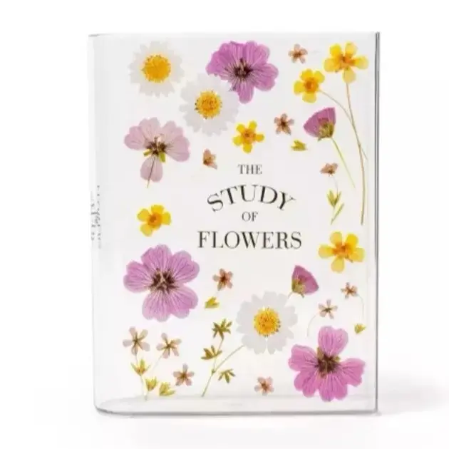 The Study Of Flowers Acrylic Book Shaped Vase for Couples, Mom, Customizable Book Vase for Book Lovers, For Flowers Lover