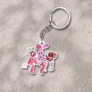 Dandy's world keychain: Sprout, Looey and Cosmo, Sproutdandysworld, Looeydandysworld, Cosmodandysworld