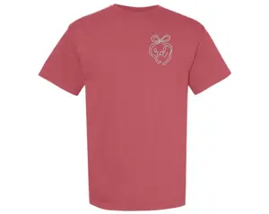 Embroidered Bow Monogram Tshirt, Custom Monogram Tshirt