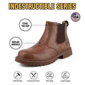 Impact-Resistant Anti-Puncture Ergonomic Splash-Proof & 100% Waterproof Adult Outdoor Hiking Trekking Landscaping Footwear - Anti-Slip Durable Comfortable Gear