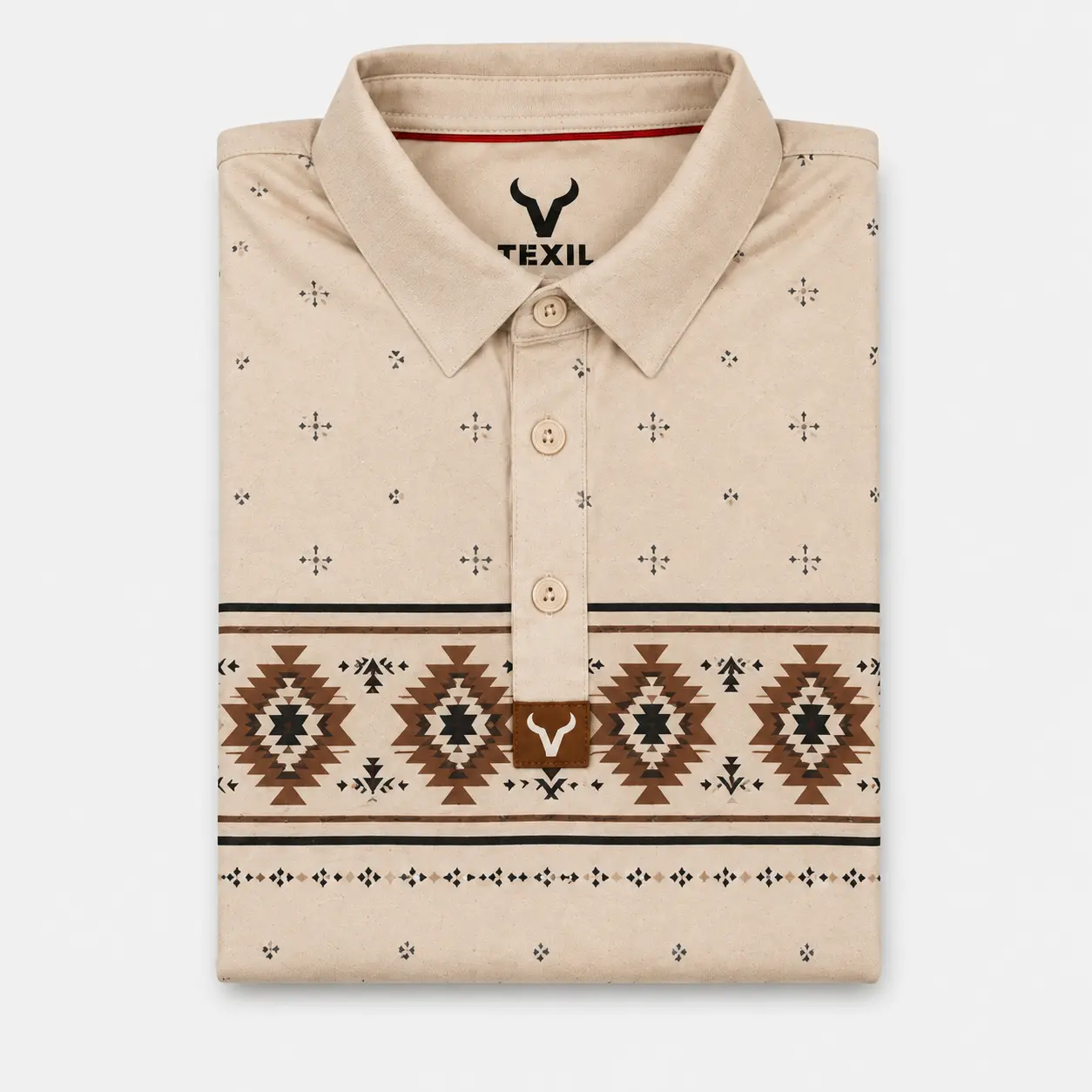 Vexil Brand - Polo - Aztec - Cream