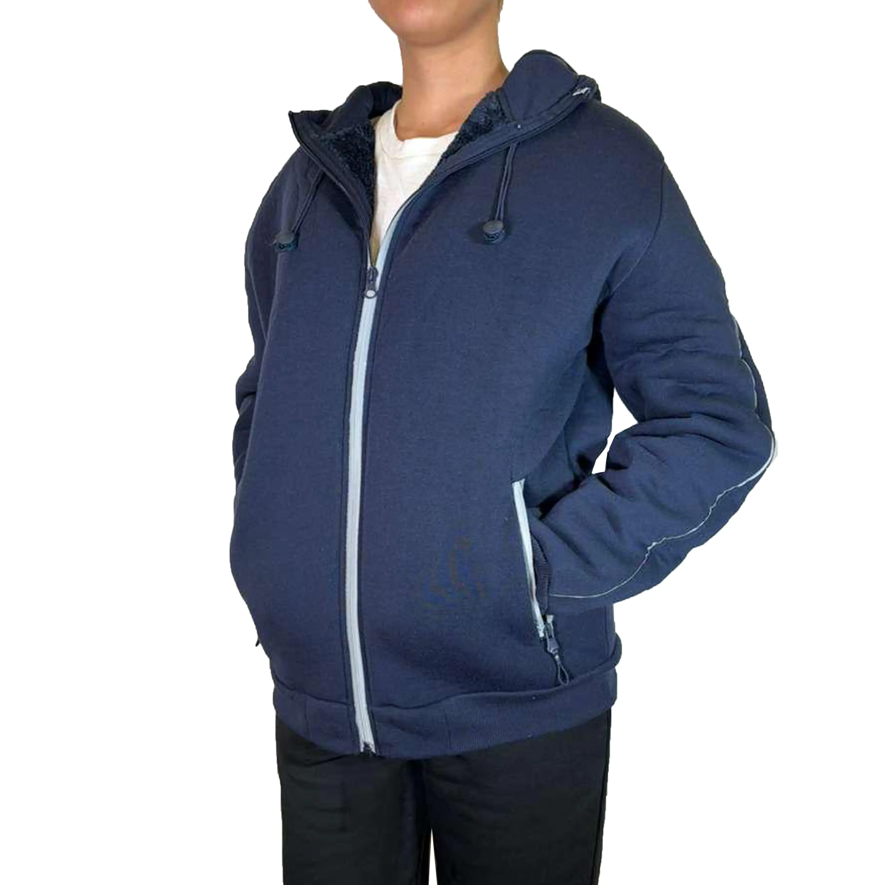 (Style 1 - Tech Zip) Navy