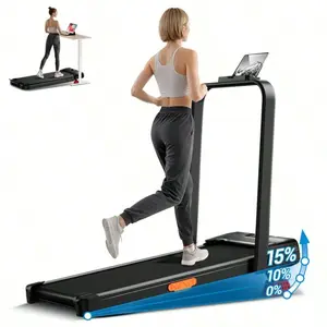 4 In 1 Foldable Treadmill with Handlebar| 2.5HP Quiet Under Desk Walking Pad| 15% Incline Portable Home Office Equipment 300 LBS Capacity