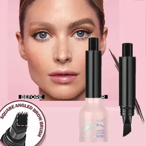 Brow Gel Kit with Jumbo Brush for Easy Application, 24 Hour Smudge-Proof Natural Hairline Filler, Waterproof Multifunctional Brow Pencil and 3D Brow Dye