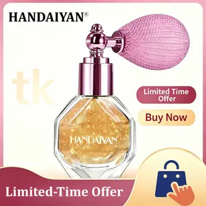 HANDAIYAN Diamond Shimmer Highlighter Powder Spray Waterproof Smudge-Proof Matte Finish Long-Lasting Fade-Resistant Compact Portable for Body Face Hair Clothes High Gloss Glitter Makeup Essential Cosmetic