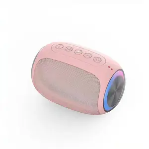 New Bluetooth-compatible Speaker Wireless Sound System with Surround Sound and LED Lights, Rechargeable Battery Mini Speaker for Home and Outdoor Use