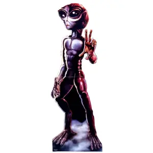 Advanced Graphics 324 Roswell Female Alien - Life-Size Cardboard Stand-Up, Home Decor for Wall and Room