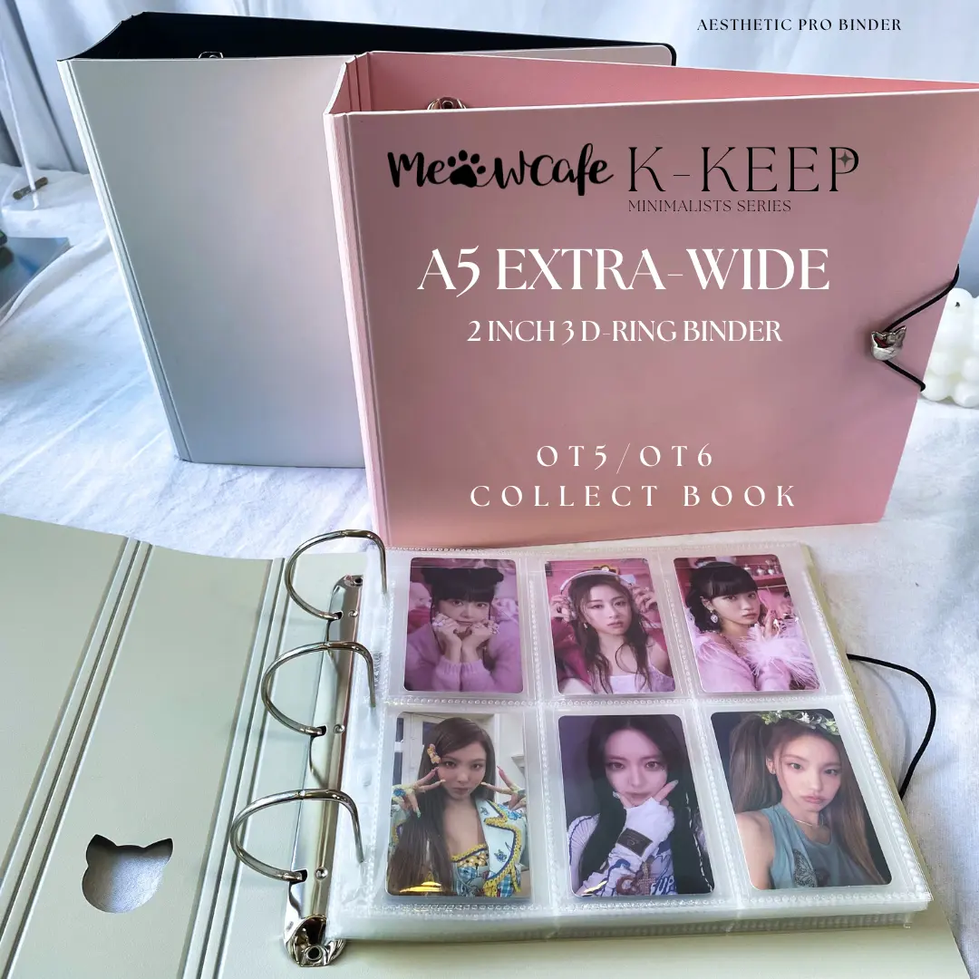 K-KEEP [A5 Extra-Wide] Binder - [2 inch] - [Minimalist Series]  "OT5/OT6" Collector Binder - Minimalist Series