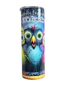 15 WTF's Per Second - 20oz oz 20 oz. 20oz. - Skinny Straight Sublimation Tumbler - Amy's Tumbler Junkies - Your Favorite Tumbler Shop!