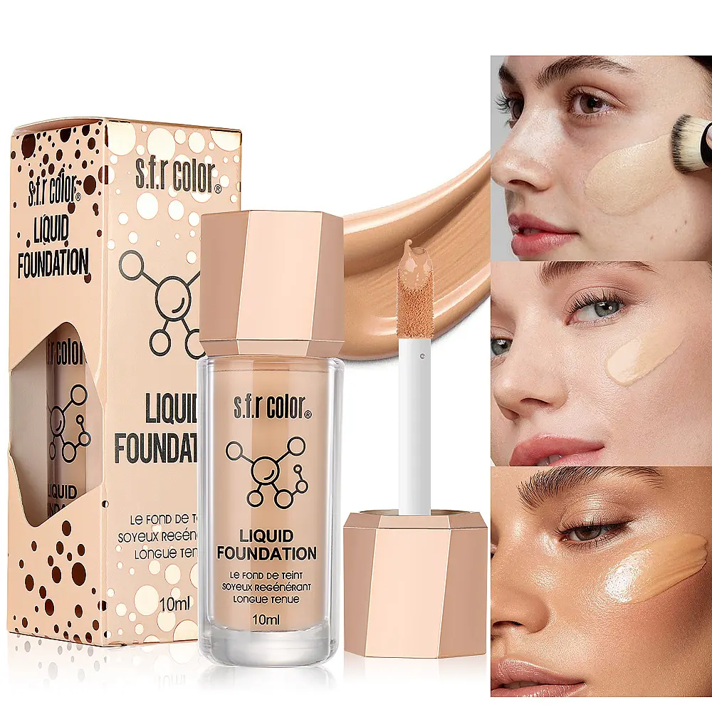 6-Color - Lightweight Beauty Products for Adults, Concealer & Highlighter for Acne Marks, Nose Contour, All Skin Types, Flawless Finish, Versatile Cosmetic Tool, Daily Gift (Includes Bottle),sunscreen, Concealer & Founda