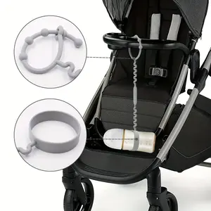 Portable Silicone Stroller Strap 4pcs Baby Travel Safety Belt