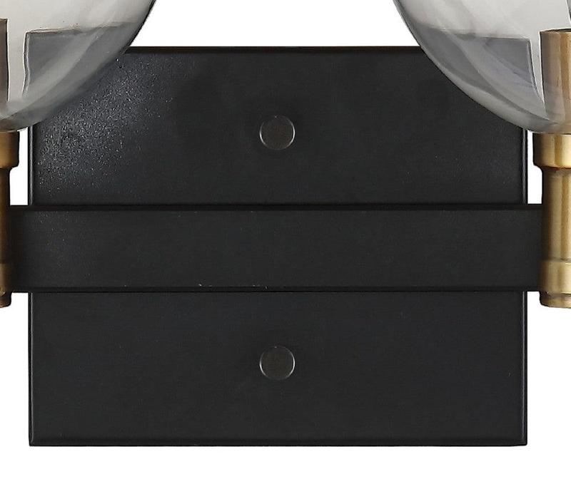 Marais Iron/Glass Rustic Vintage LED Vanity Light