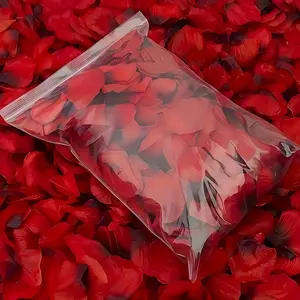 1000pcs Bag Artificial Petals, Wedding Roses, Fake Flower Roses for Engagement Proposal & Valentine's Day, Plastic Material, Plastic Floral Plant