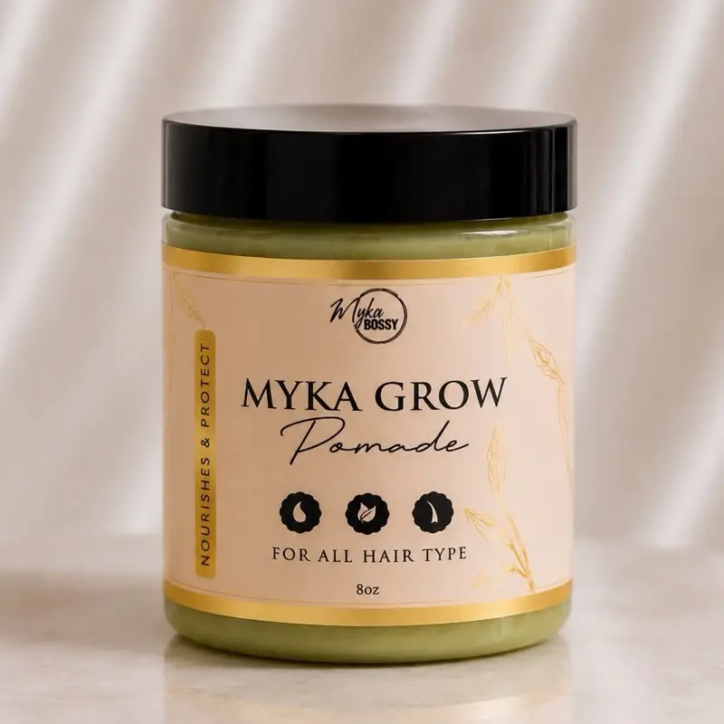 MYKA BOSSY COLLECTION Grow Pomade, a Daily Hair Care Product for Healthy Hair Growth and Styling, 8 oz, Hair Care Products, Daily Care