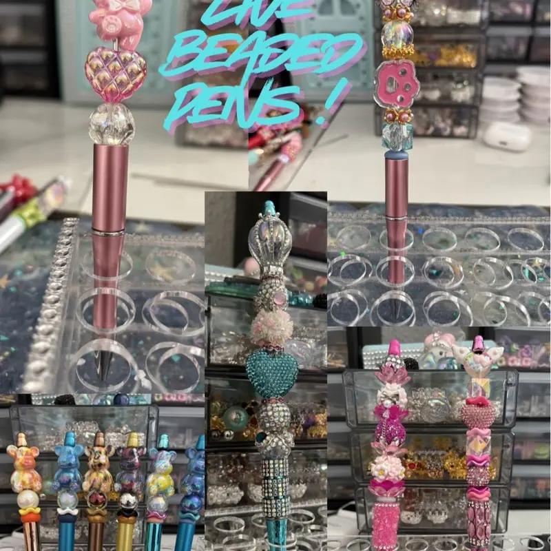 Beaded pen pick on live Beaded pen pick on live