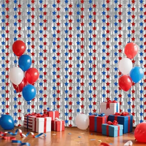 Red Blue Silver