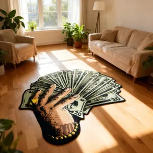 Creative Irregular Shape Rug, Large Area Living Room Bedroom Carpet, Washable Plush Floor Mat, Home Decor for Sofa Bed Table Closet Study Hotel Apartment