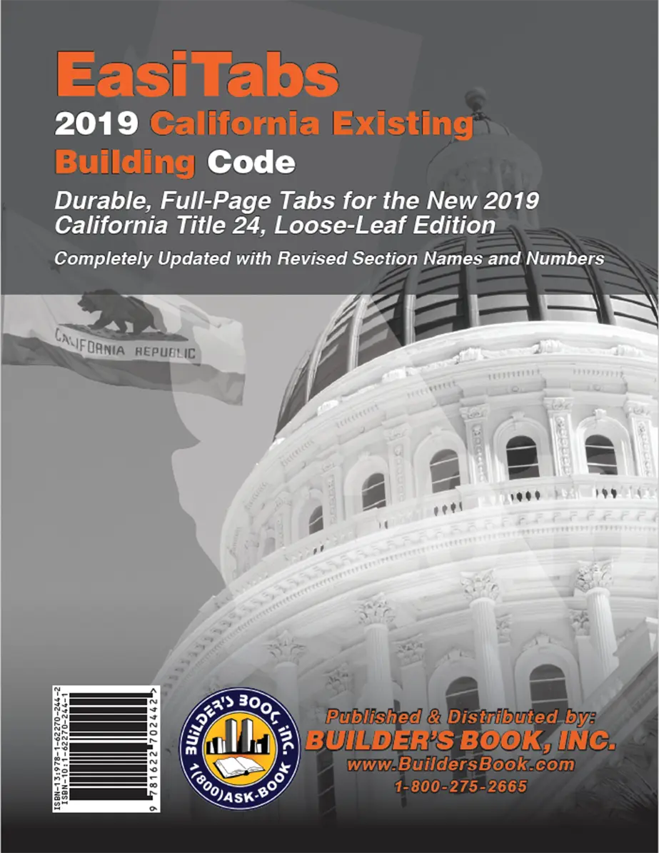 2019 California Existing Building Code Loose-Leaf EasiTabs