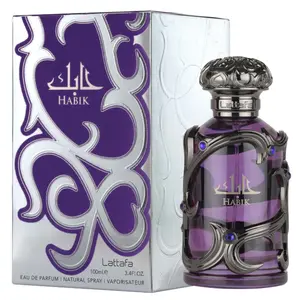 Lattafa Habik Eau de Parfum for Men – 3.4 fl oz / 100ml | Long Lasting Scent with Warm Amber
