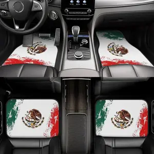 4-piece car mat set Crystal velvet Non-slip and wear-resistant Easy to clean and removable Suitable for sedans/SUVs/trucks Universal car interior Car Floor Mats